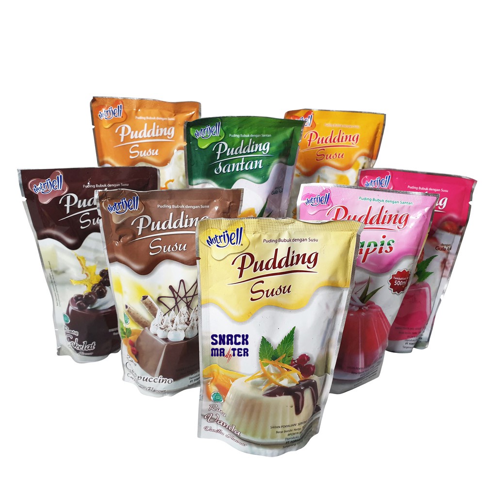 

POUCH Pudding Nutrijell Puding Susu Lembut Aneka Rasa