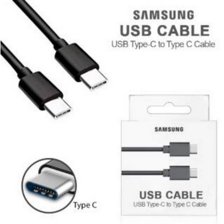 Kabel Data Samsung Galaxy Note 10 Note 10+ Original 100% Fast Charging 3A USB Type-C to Type-C