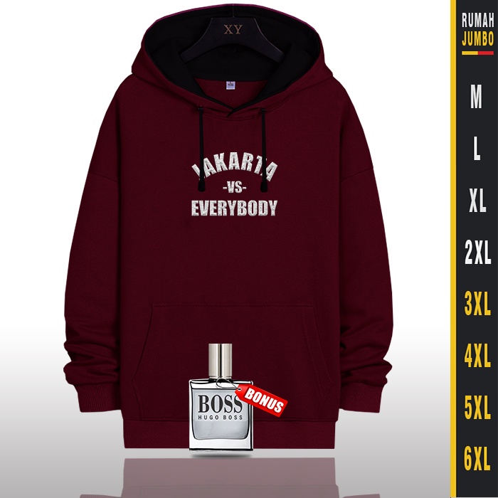 Hoodie Oversize Sweater Hoodie Pria Jaket Hodie Pria Big Size JAKARTA VS EVERY BODY