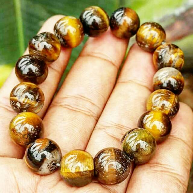 NATURAL GELANG BATU AKIK TIGER EYE / BIDURI SEPAH