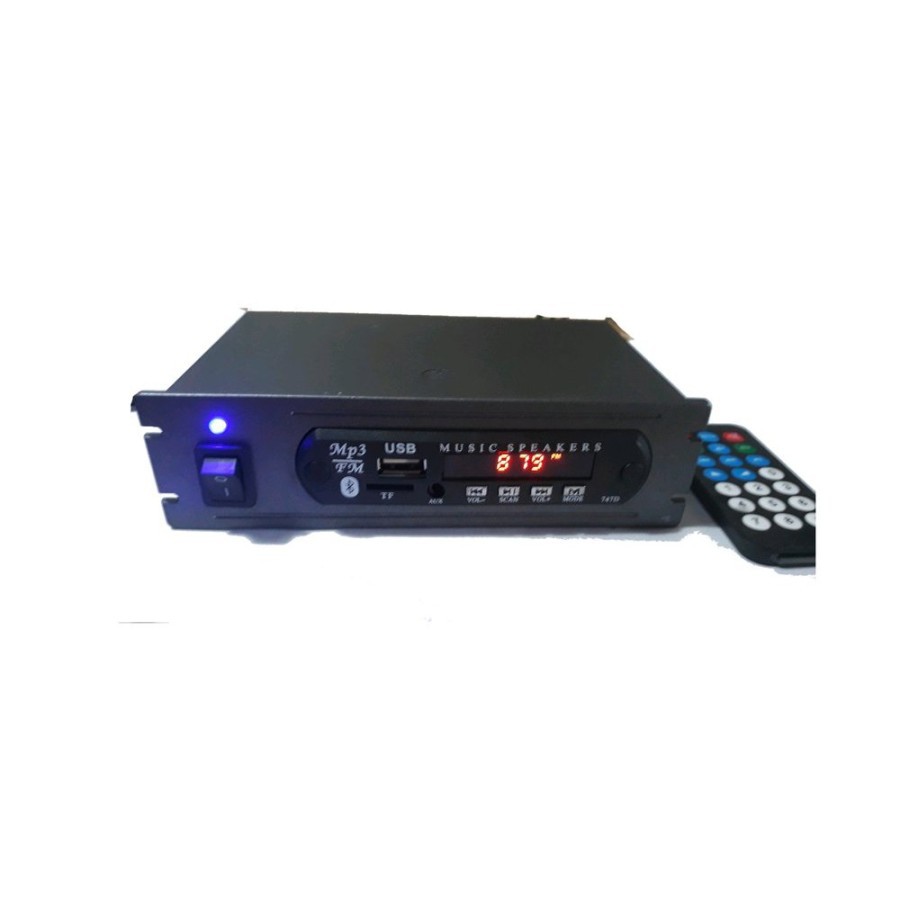 PI AUD01 Kit MP3 Audio Bluetooth Plus Box Sudah Dirakit 12 Volt DC