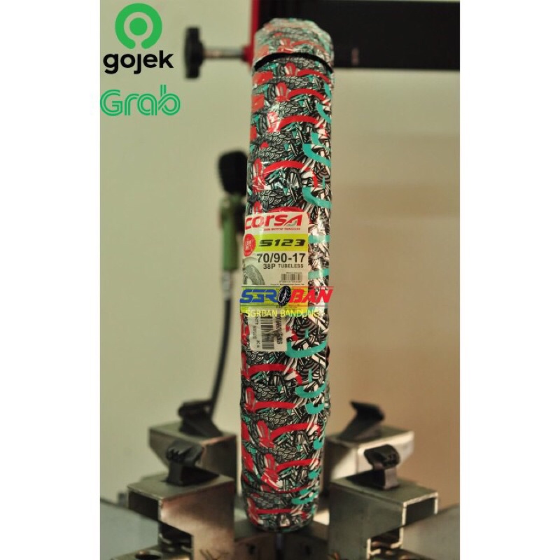 BAN CORSA S123 70/90-17 TUBELESS RING 17 NOT BATTLAX BT45 PROMO