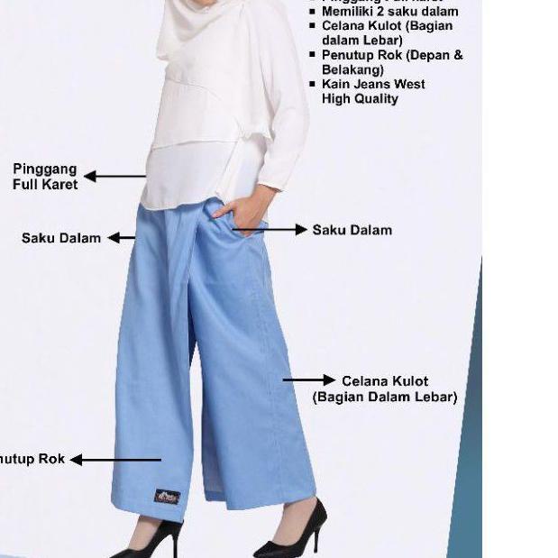 NEW ARRIVAL  9.9 Rok Celana Denim Jeans West Rickyrieez - Kulot Rokcelana Casual Wanita Muslimah bah