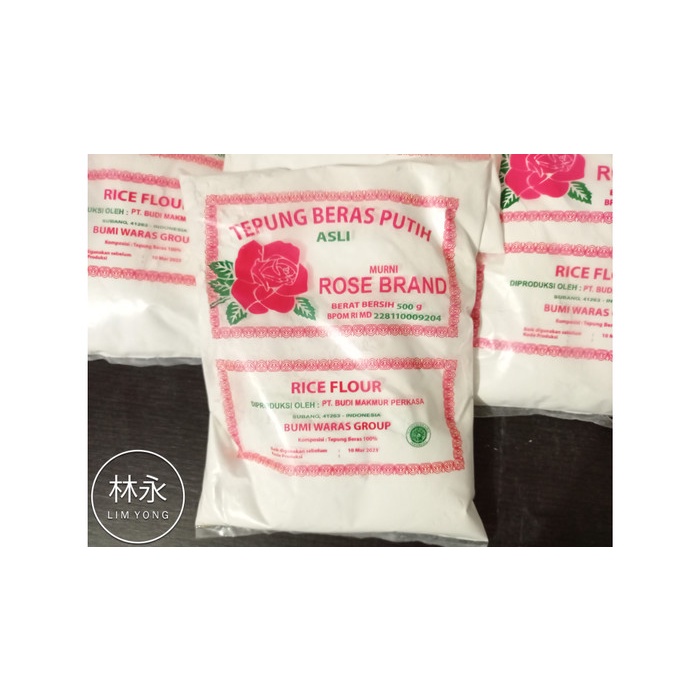 

ketan-beras-tepung- tepung beras rose brand 500 gram rosebrand untuk goreng gorengan / kue -tepung-