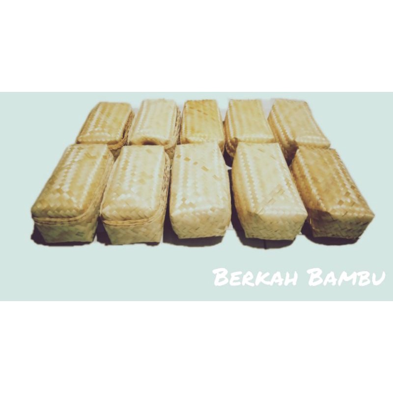 Kemasan Hantaran besek bambu persegi panjang
