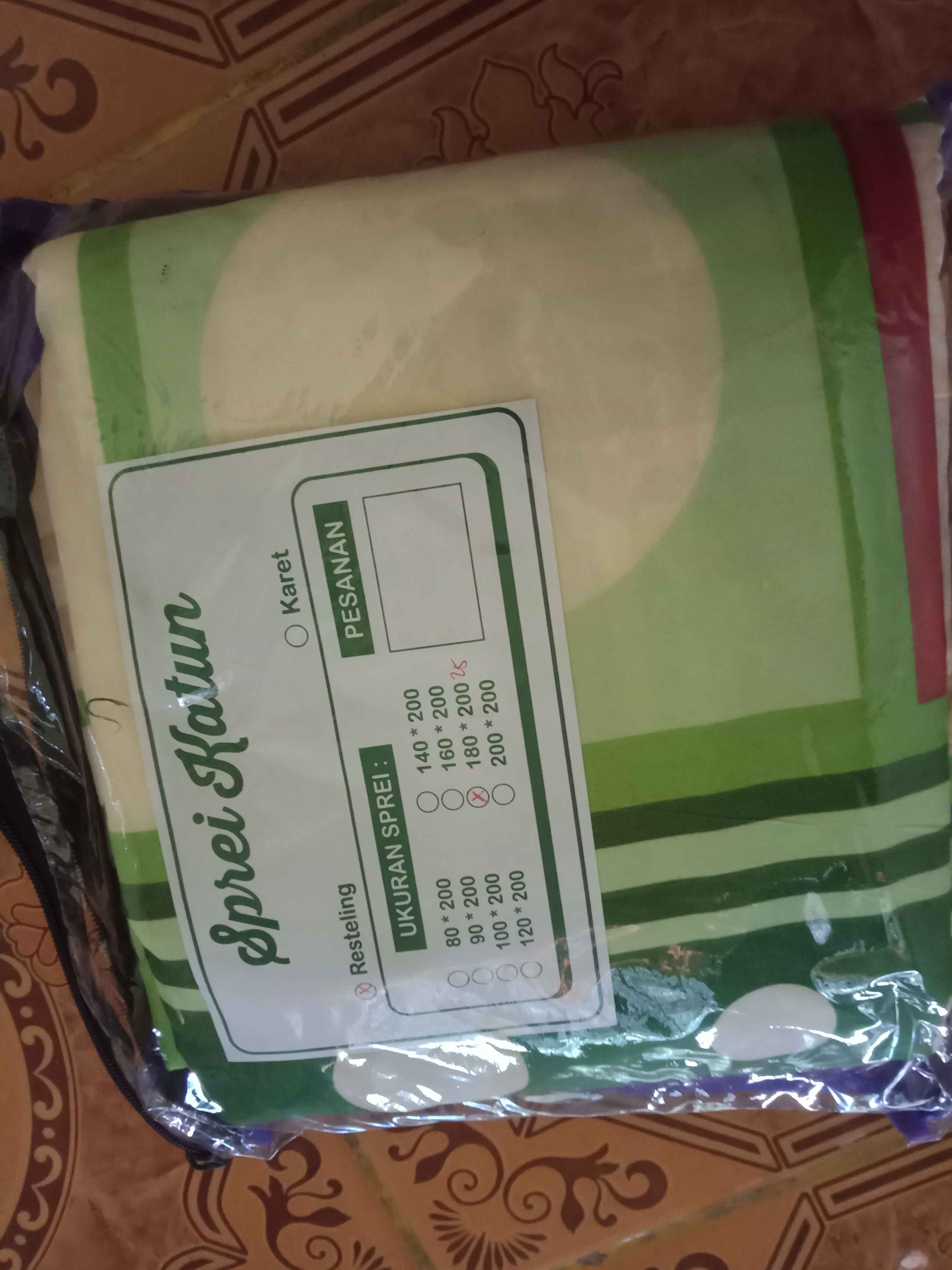 Sprei Resleting L Springbed / Busa Inoac Uk 180x200x25 Katun Disperse Sarung Kasur