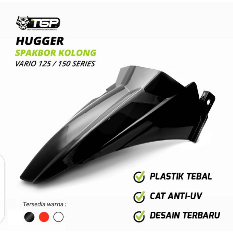 SPAKBOR KOLONG/SPAKBOR HUGGER  VARIO 125/VARIO 150-WARNA HITAM