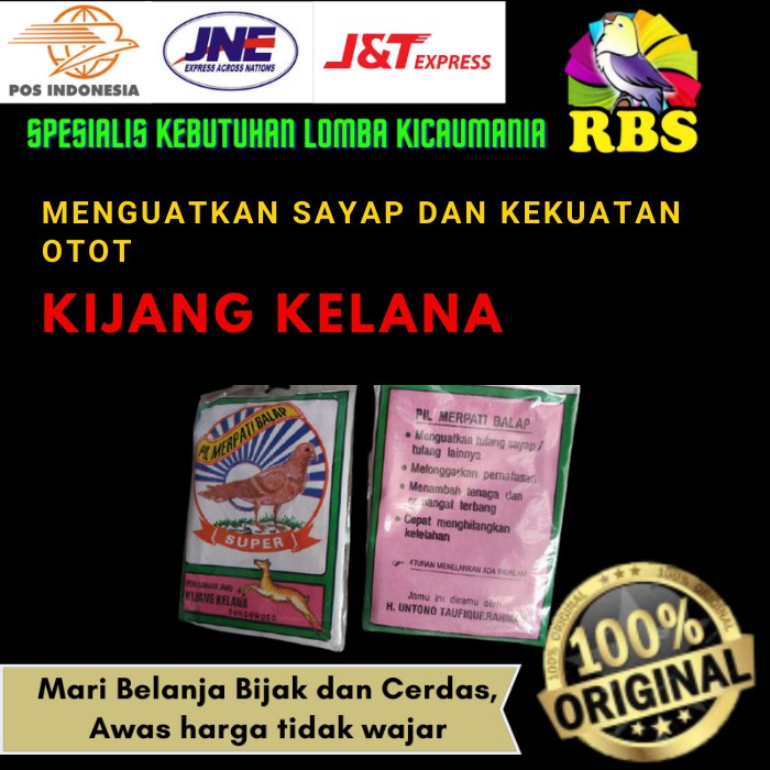 Kijang Kelana Bondowoso Pil Jamu Merpati Balap 1 Bungkus isi 10 Butir