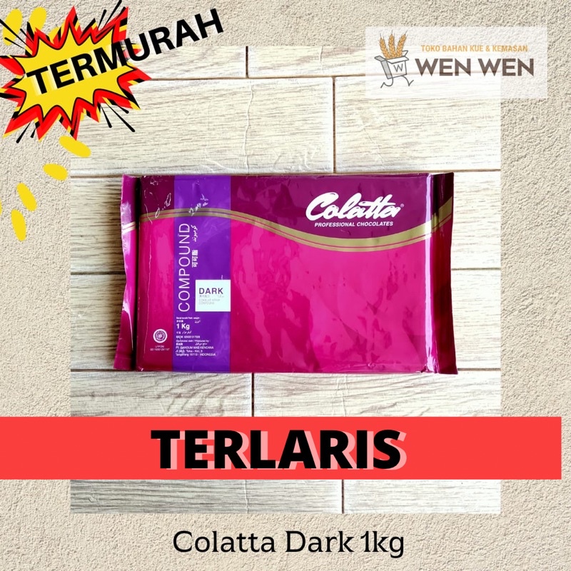 

Colatta dark chocolate 1kg / collata compound dark 1kg