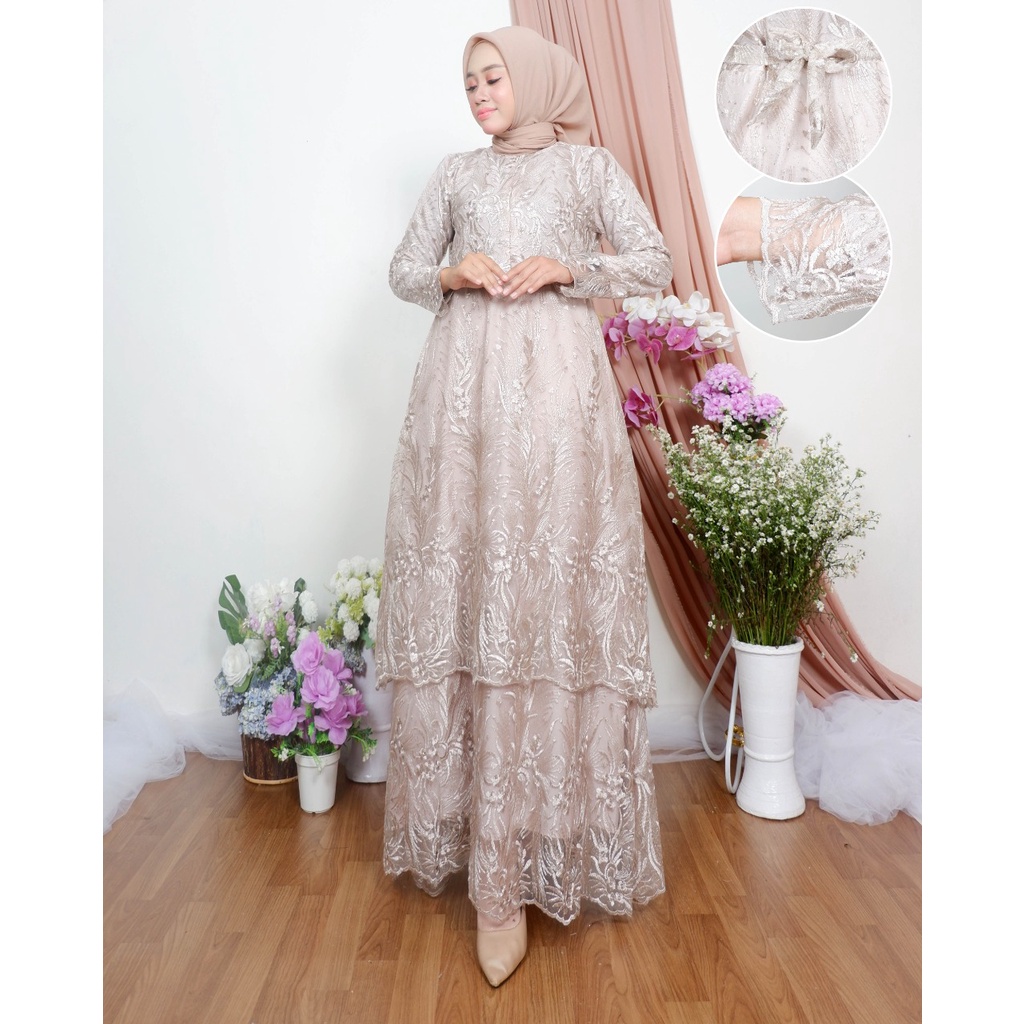 NOV&gt; GAMIS TULLE TERLARIS - GAMIS MALAYSIA - GAMIS TINGKAT BUSUI FRIENDLY - MODEL GAMIS KEKINIAN