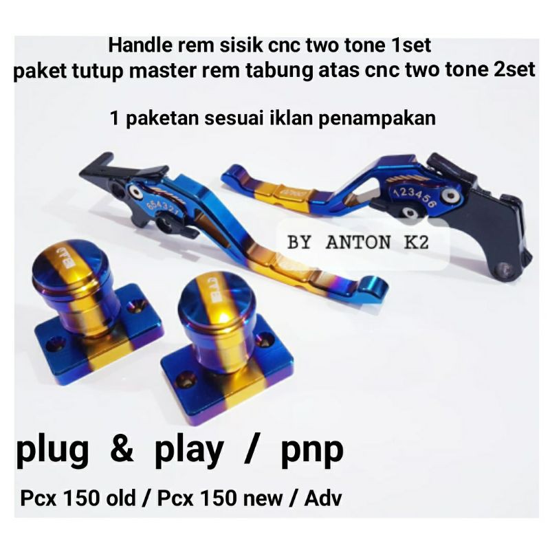 HANDLE REM BRAKE PAKET TUTUP MASTER REM TABUNG ATAS VARIASI PCX 150/PCX 160/ADV 150/SATRIA FU 150/CB