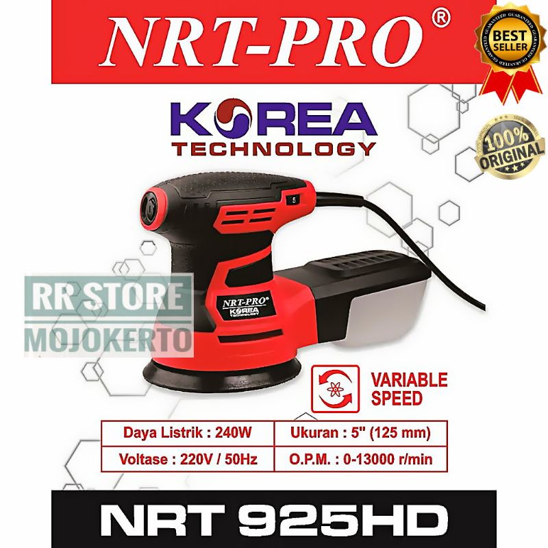 Jual Nrt Pro Hd Mesin Amplas Sander Orbital Shopee Indonesia