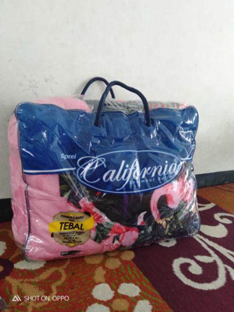 California  Bedcover + Sprei Rumbai 180x200 Pandora Rogan Nurita Flamingo - Bc 180 King 160 Queen