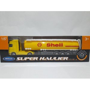 Dijual Diecast Welly Super Haulier Shell Truck Diskon