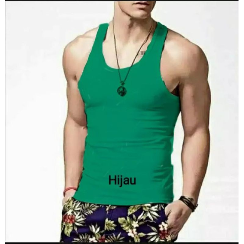 kaos dalam pria model singlet multi warna