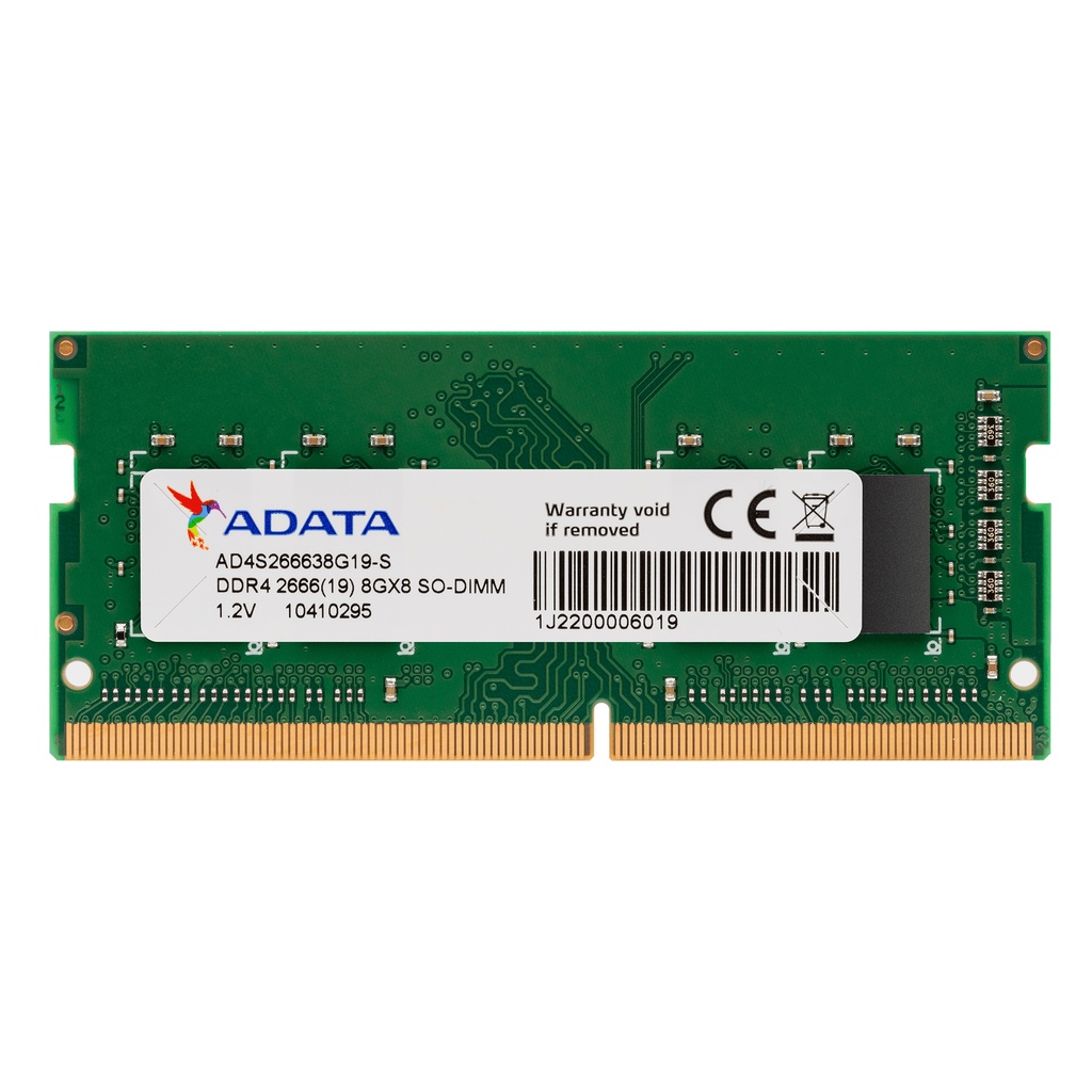 ADATA SODIMM DDR4 Value Series PC21330 Single Channel 4GB, 8GB, 16GB PC21300