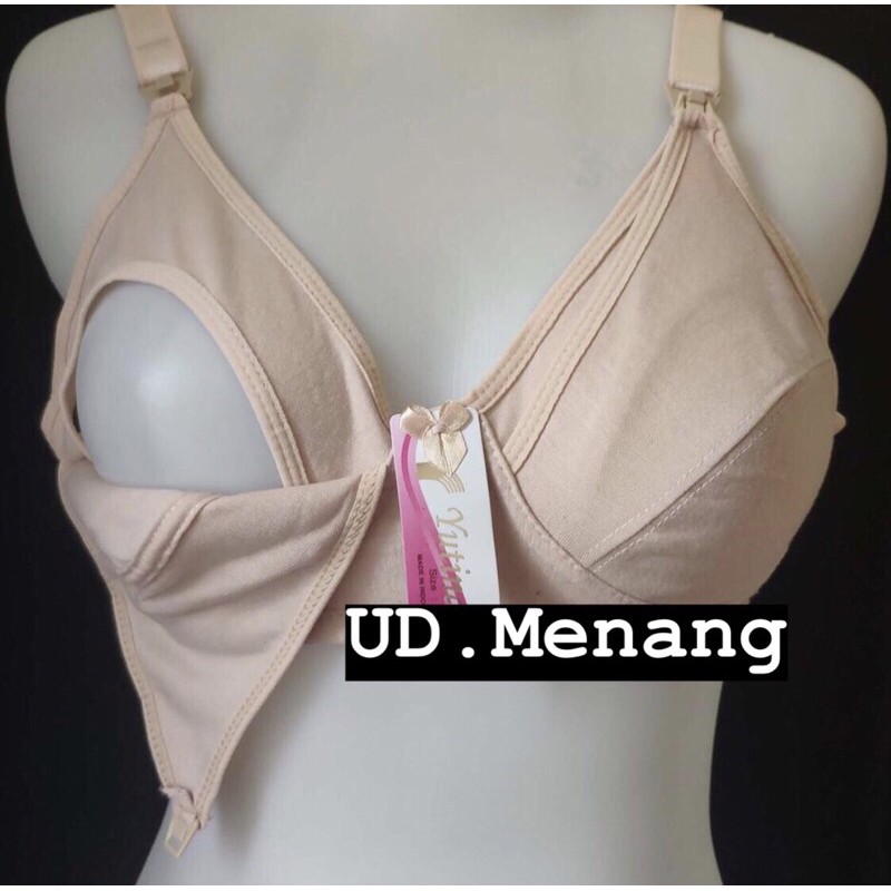 BH/Bra Menyusui F008 Yutind | BH Yutind | Bra Ibu Menyusui | BH Murah | Bra Murah (Warna Krem) ECER