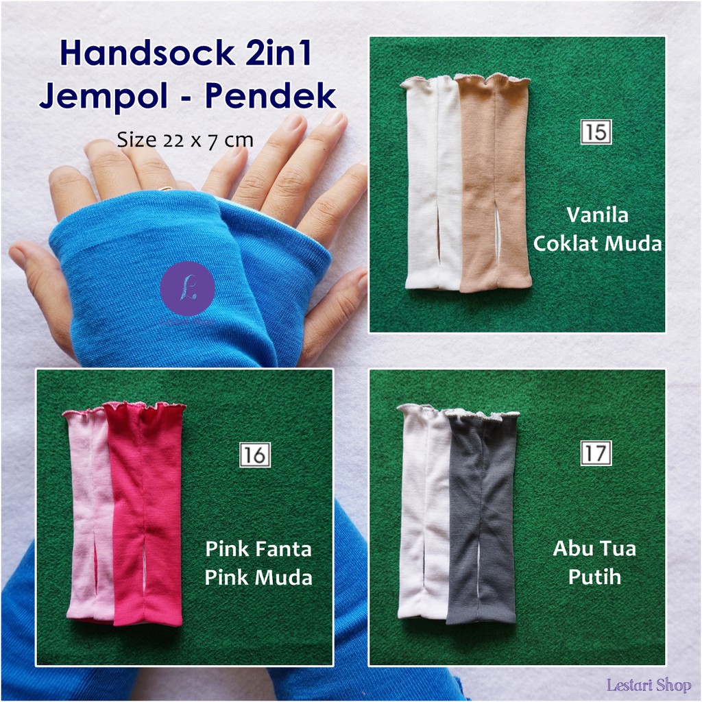 Handsock 2in1 Jempol - Pendek