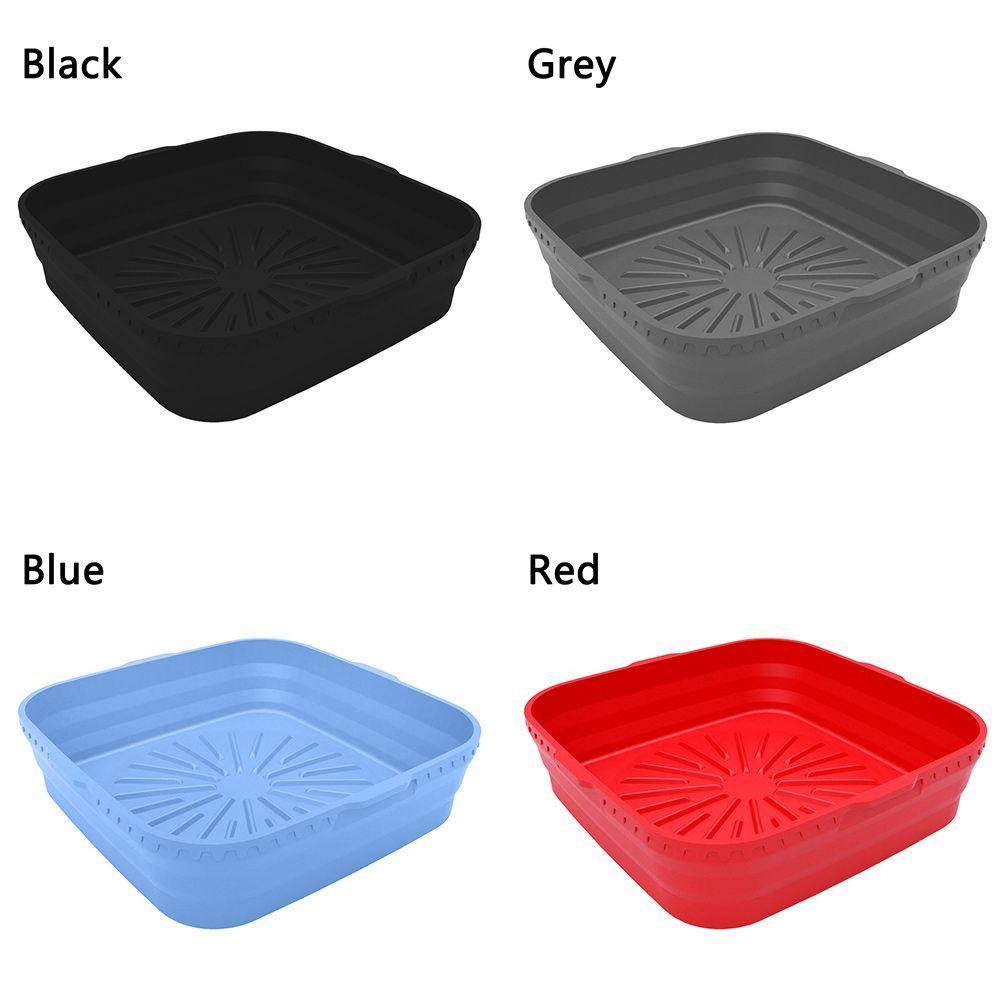 Top Foldable Square Silicone Pot Lembut Masak Reusable Pizza Plate Baking Basket