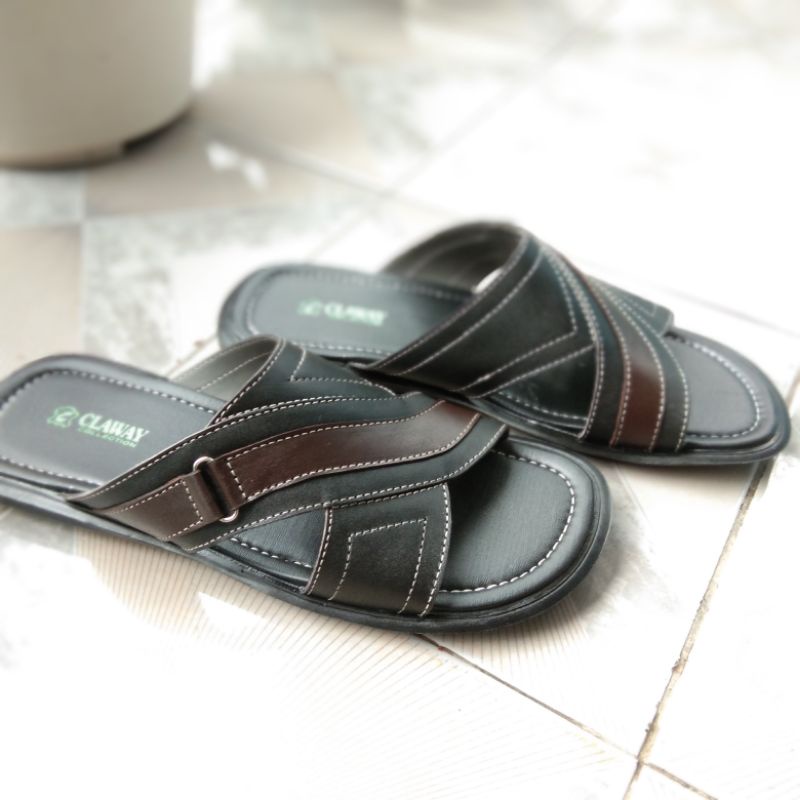 Sandal Kulit Pria Size Besar 44 dan 45