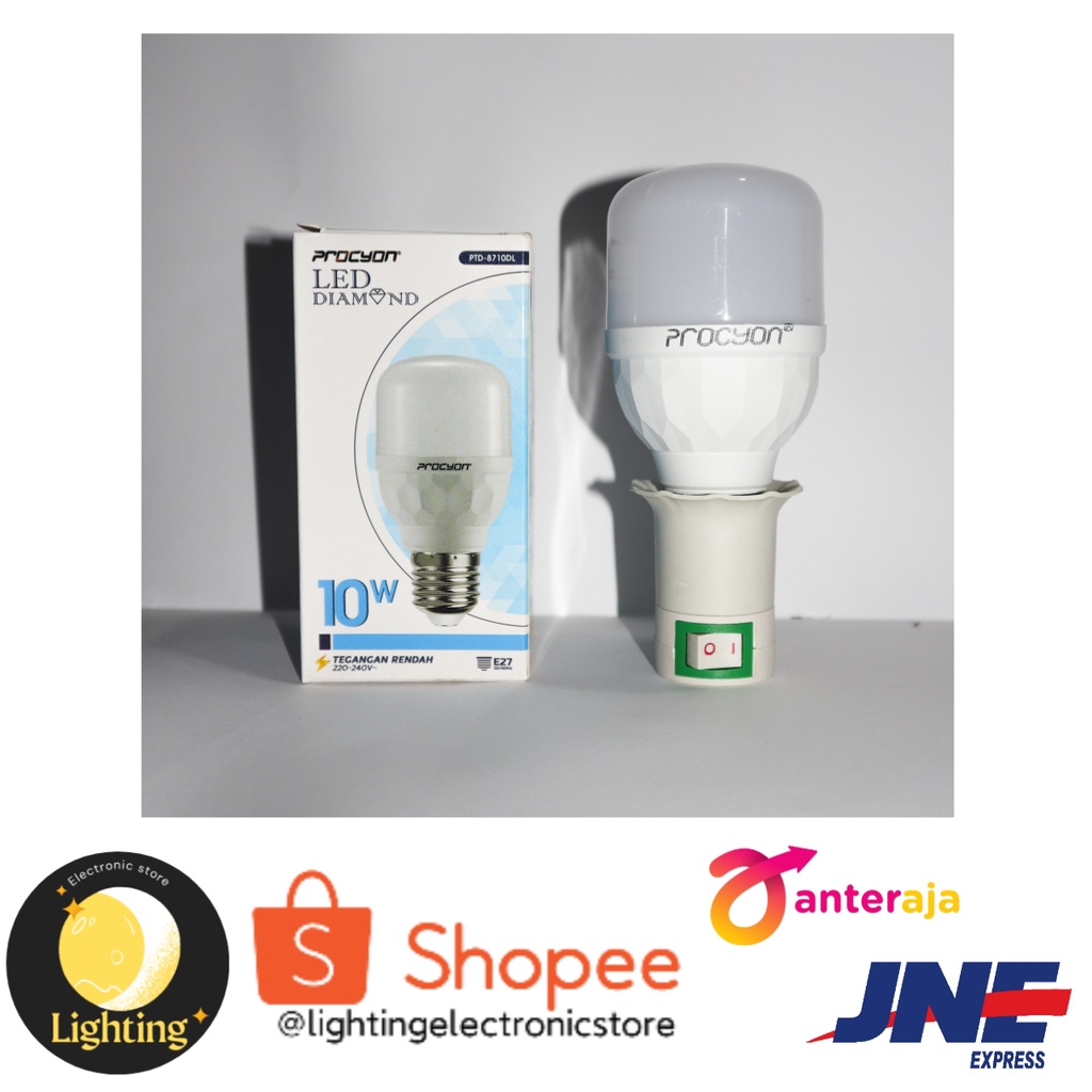 LAMPU LED PROCYON DIAMOND 10 WATT GARANSI 1 TAHUN