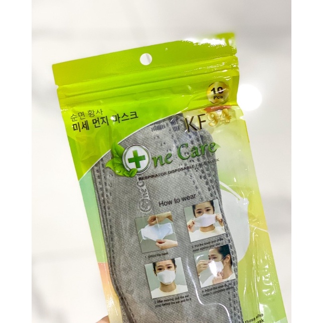 Masker KF94 OneCare DEWASA Embos isi 10pcs Saset One Care Hygienic Ziplock