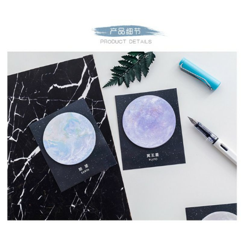 [MYUME.STORE] sticky note planet galaxy notes memo planet-5