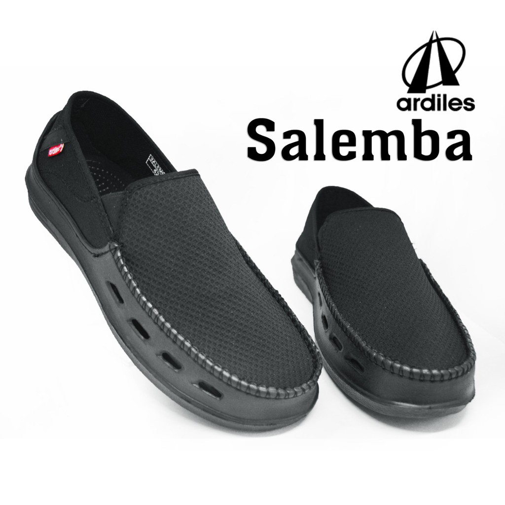 Sepatu slip on Ardiles - SALEMBA - HITAM