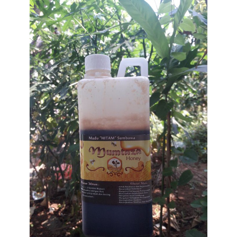 

Madu Mumtaza Hitam Pahit Asli Sumbawa 1kg isi bersih 1.100gram