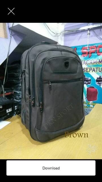 Polo power tas ransel laptop original tas punggung backpack import 18 inchi