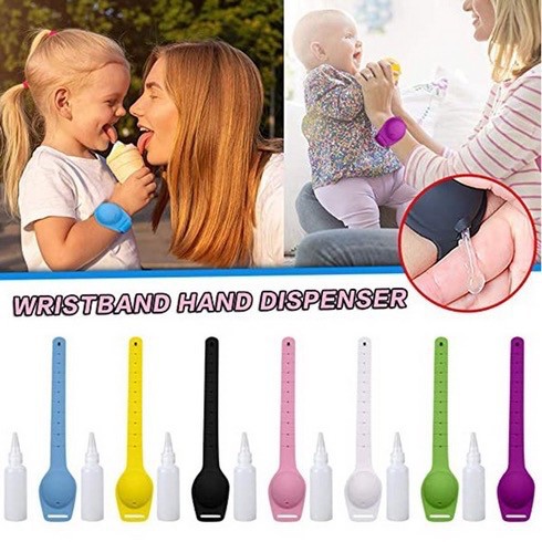 PA Gelang Anak Dewasa Silikon Portable Untuk Hand Sanitizer Pembersih tangan Hand Dispenser Murah BT SS120