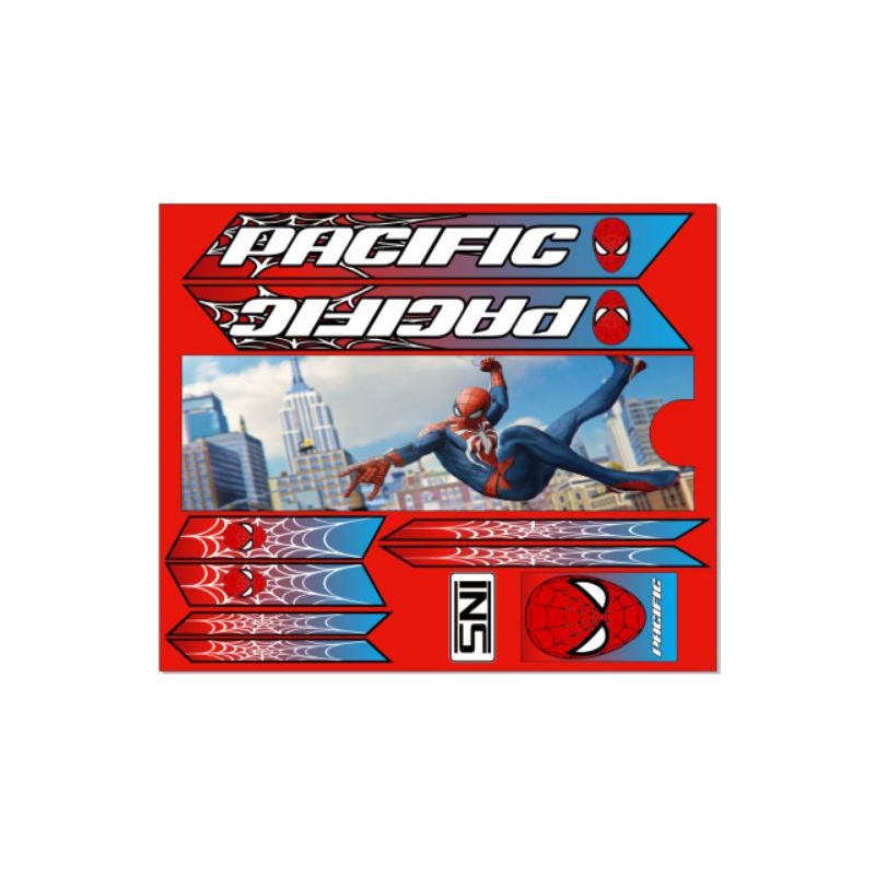 stiker sepeda anak cowok uk12 16 decal