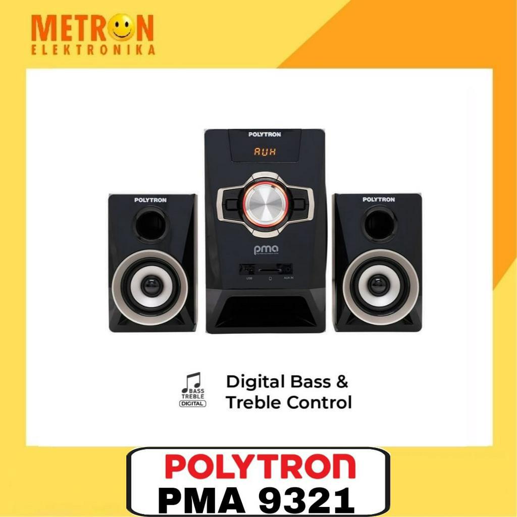 POLYTRON PMA 9321 BLACK - MULTIMEDIA SPEAKER + USB