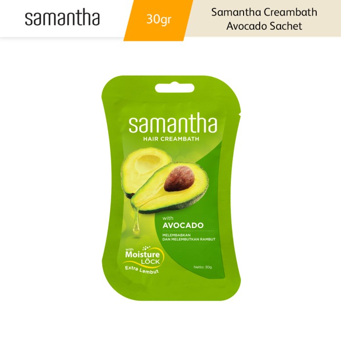 SAMANTHA Hair Creambath Avocado Perawatan Rambut Kulit Kepala Kering