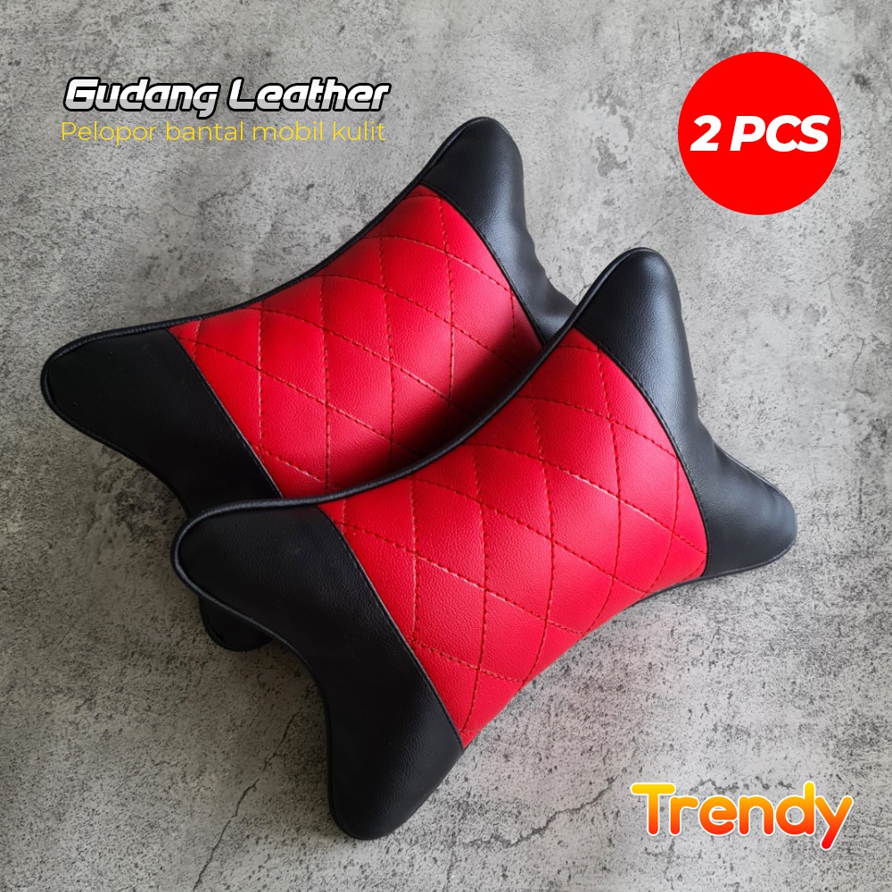 [COD] Bantal Mobil Kulit - Motif Wajik