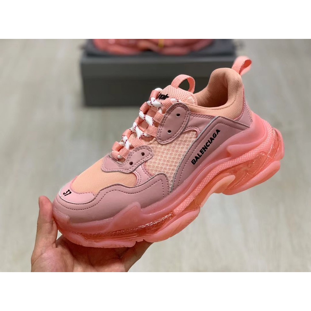 balenciaga triple s pink sole