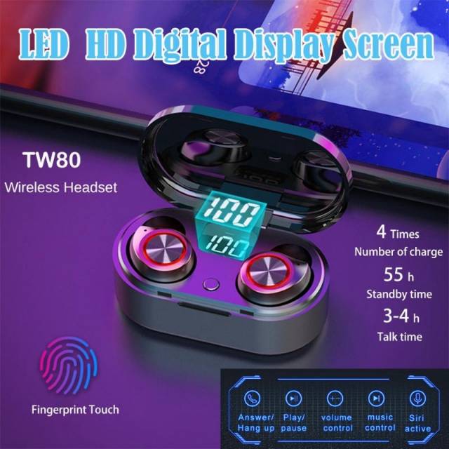 Headset / Earphone / headphone tws tw80 (Game, run, and others)