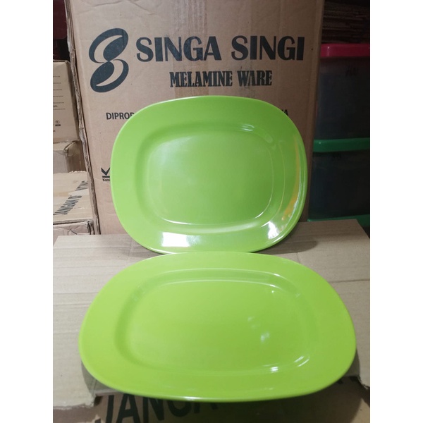 Piring Makan Melamin Melamine Oval Segi P-8301S / PSV-10 P8301S / PSV10 Singa singi