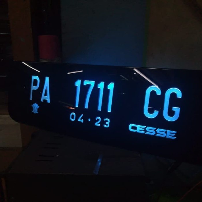 Cover Variasi Mobil Plat Nomer Grafir laser Universal Modifikasi