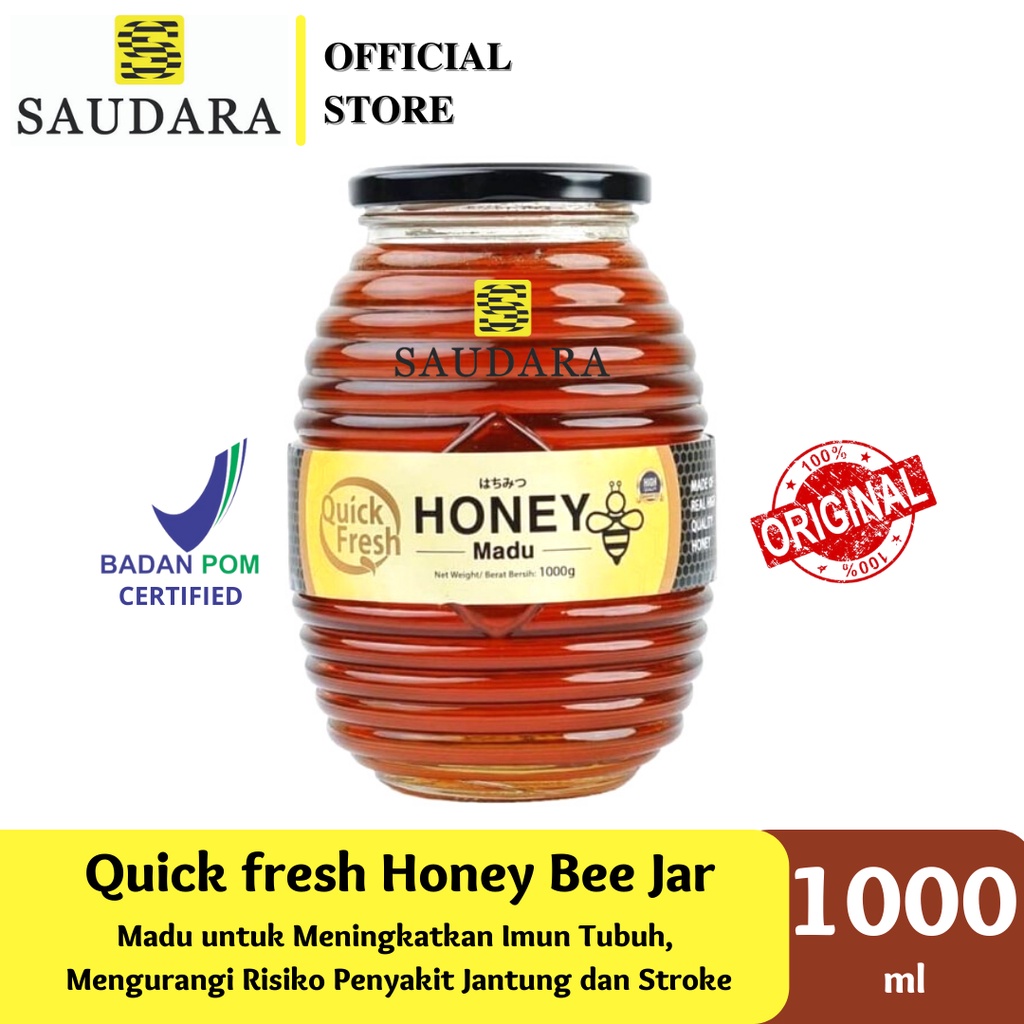 

Quick fresh Honey Bee Jar (1000 Gr)