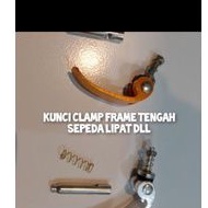 Clamp kuncian tengah sepeda lipat