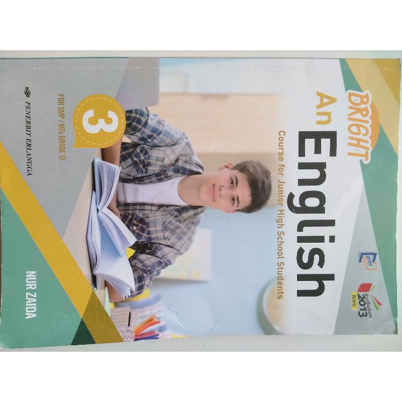 

Buku " BRIGHT AN ENGLISH " kelas 9 Erlangga
