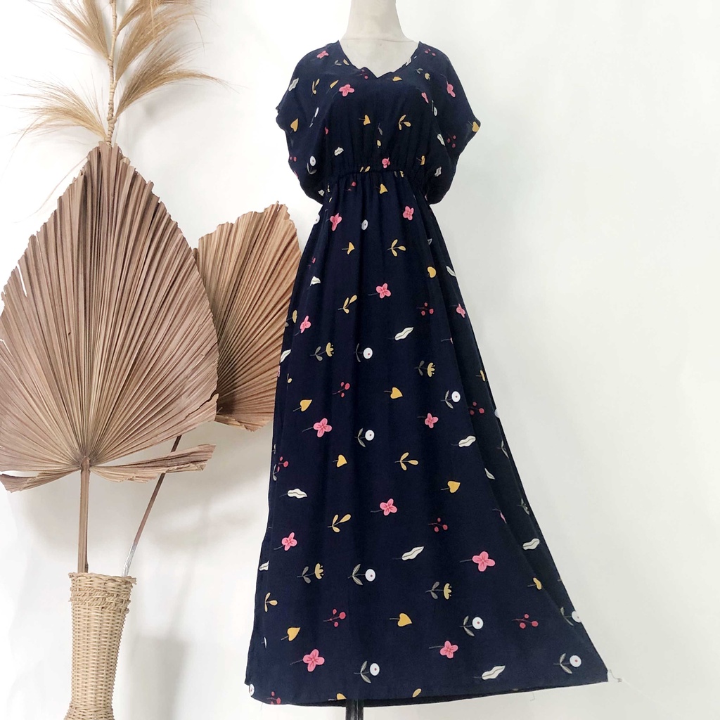 Dress Manohara Panjang Bali Vanesa-Kudelia Navy