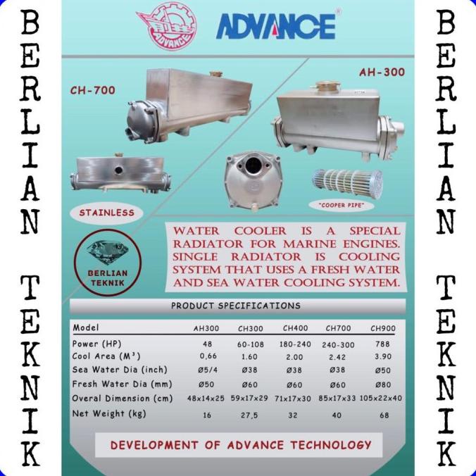 Jual TERLENGKAP Water Cooler Heat Exchanger CH 400 Stainless Pendingin