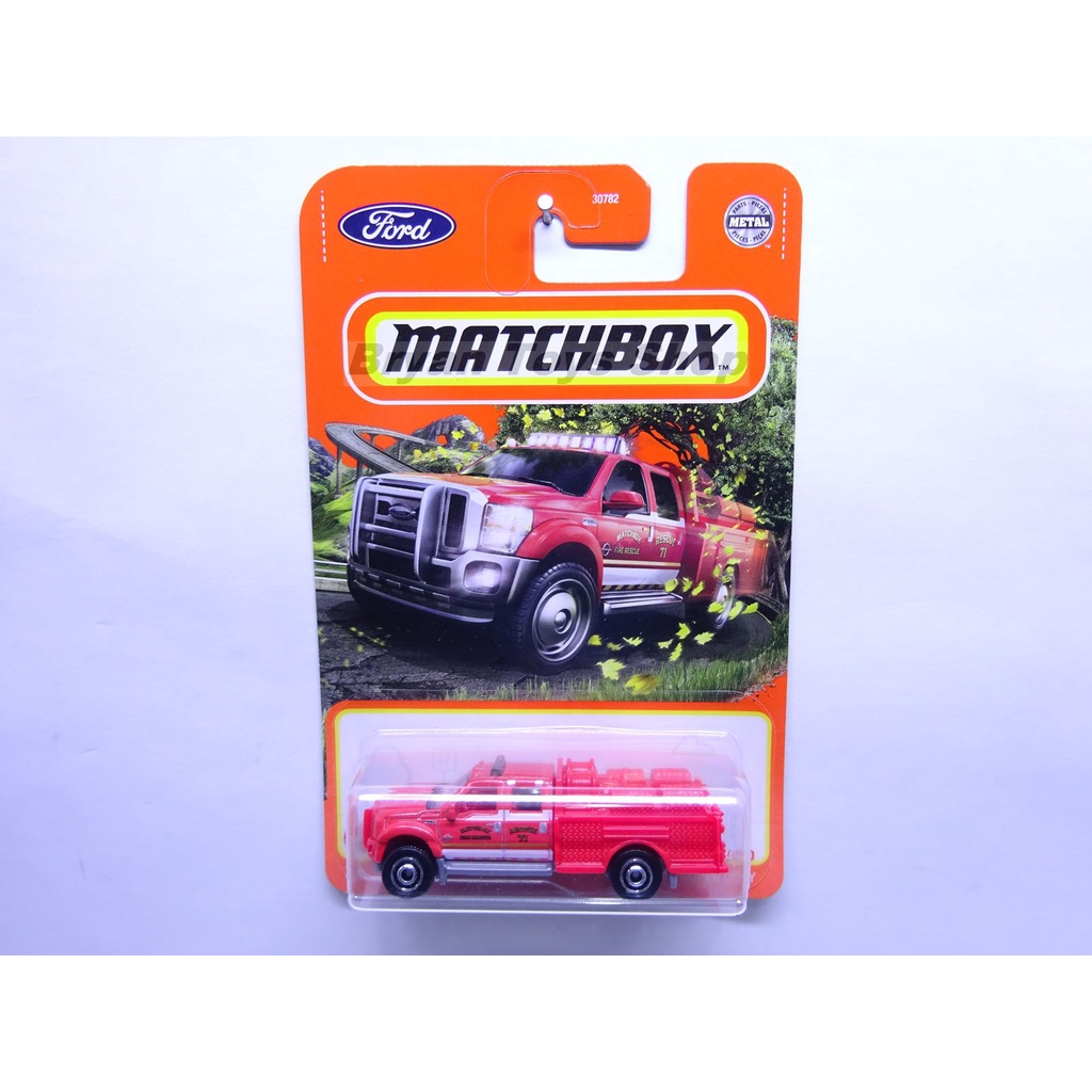 Matchbox Ford F-550 Super Duty Merah