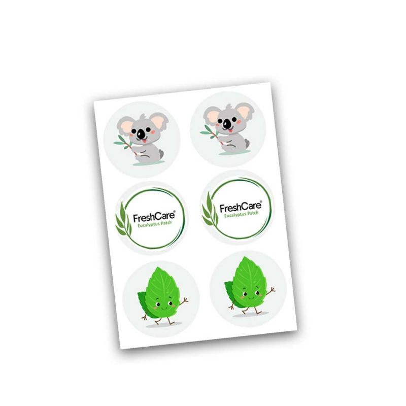 FRESH CARE Eucalyptus patch sticker tempel di makser stiker pengaharum masker aroma ekaliptus mint segar isi 12 artis