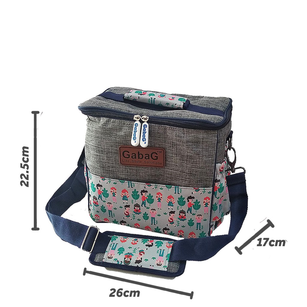 GABAG - Cooler Bag - Thermal Bag FOREST - PINK CAMO / Tas Penyimpanan Pendingin Botol Susu ASI