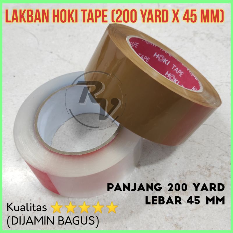 

Lakban 2 inch x 200 yard / Lakban Jumbo Bening / Plester 200 yard / Lakban 200 yard 45 mm / Lakban Hoki Tape 200 yard