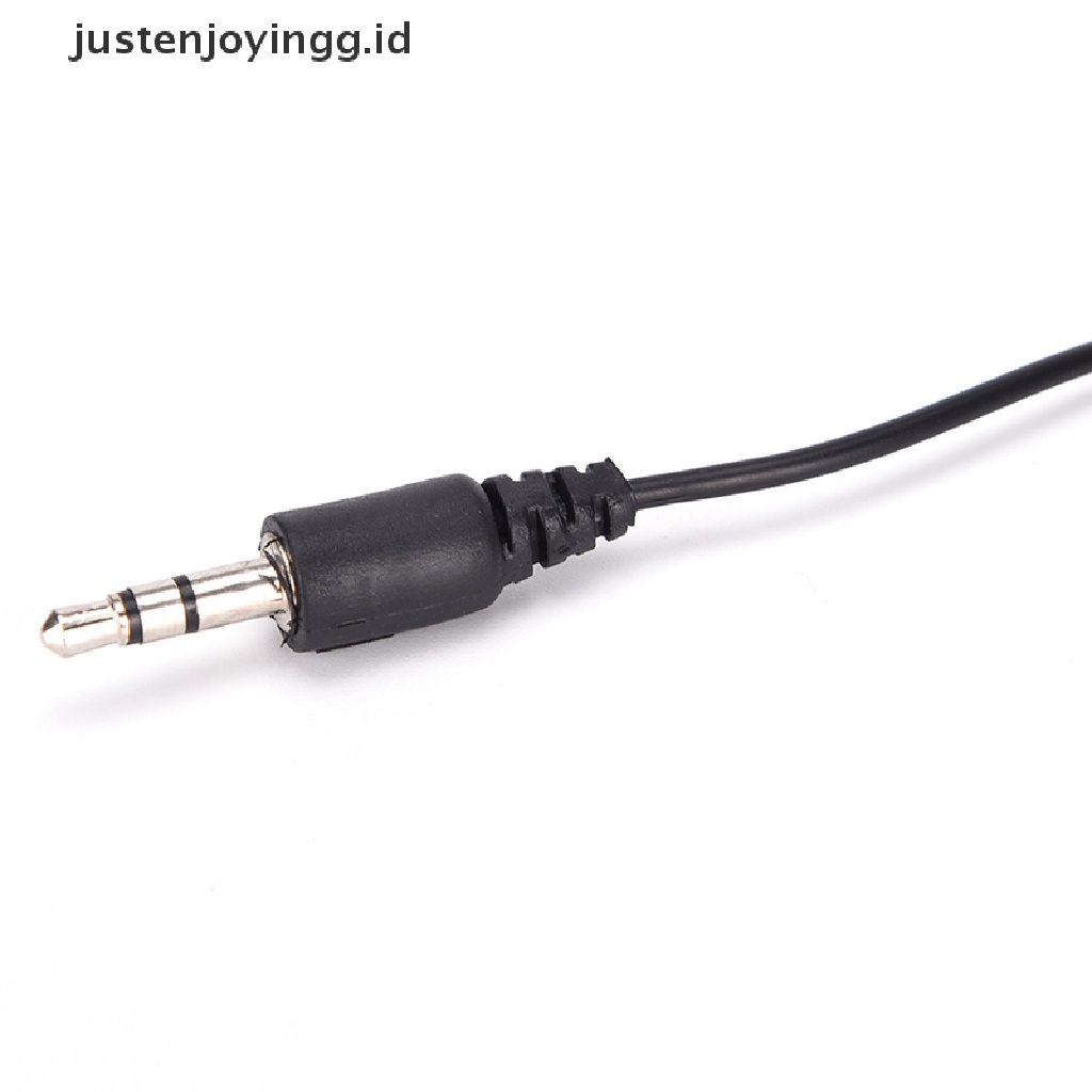 // justenjoyingg.id // high quality mini 3.5mm hands-free mic microphone clip on lavalier lapel for pc laptop black ~