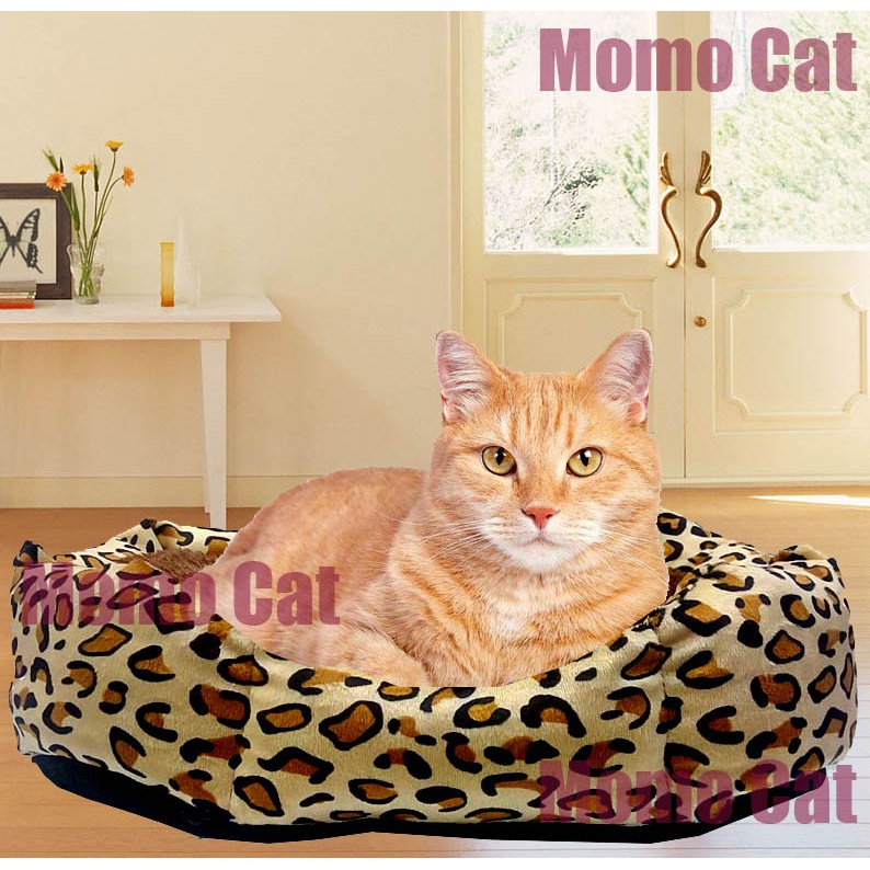 Tempat Tidur kucing/Warm Bed/Bantal Kucing/Pets Bed Motif LV dan Cheetah Kecil